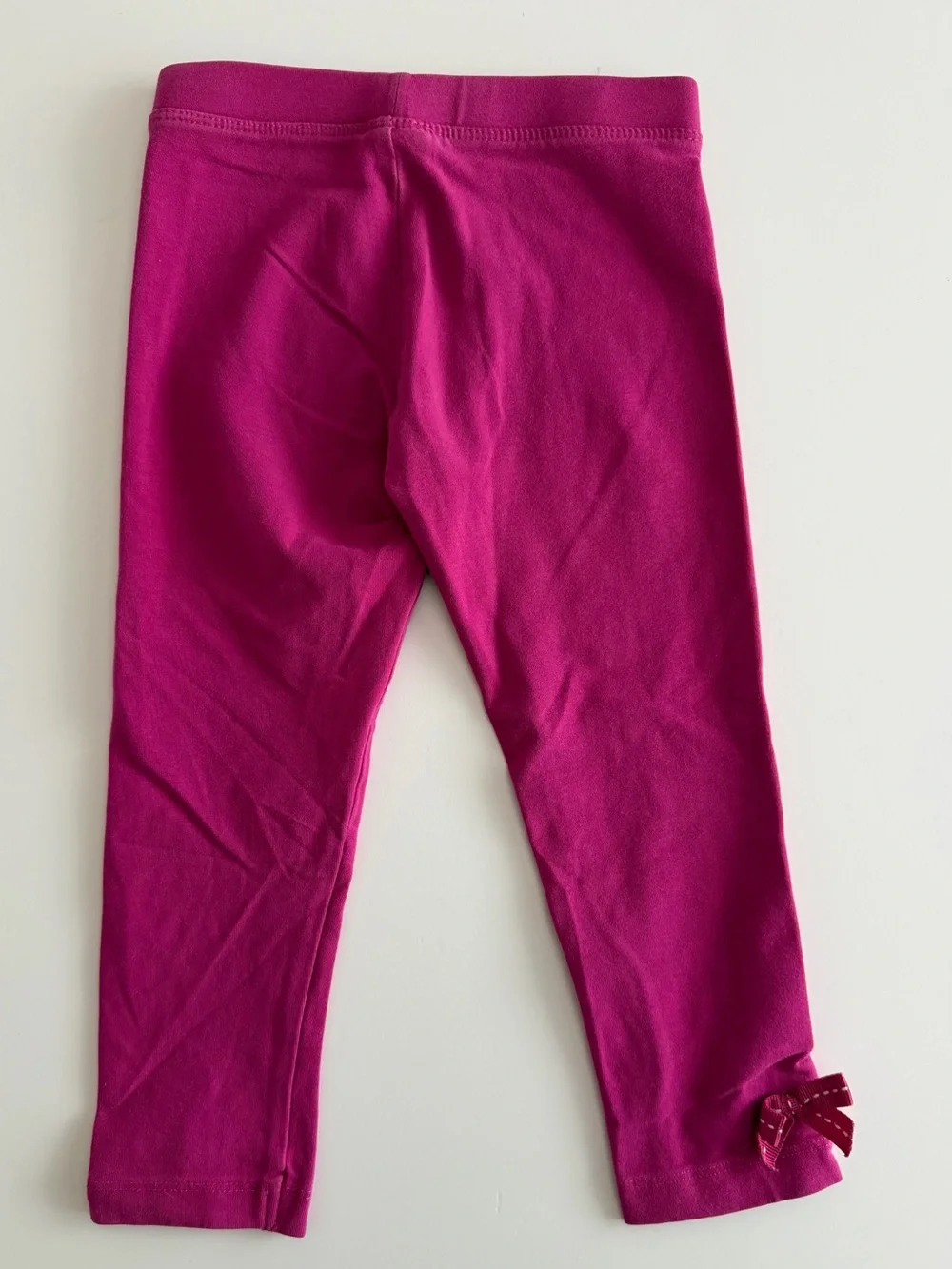 Gymboree 2T Set: Navy & Magenta LOVE Apple with bow leggings